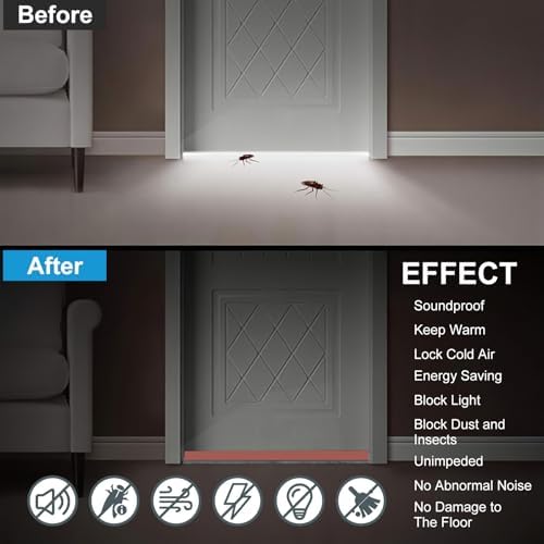 lafo Door Sweep for Bottom of Door Draft Stopper with Brush 39 L 2 W