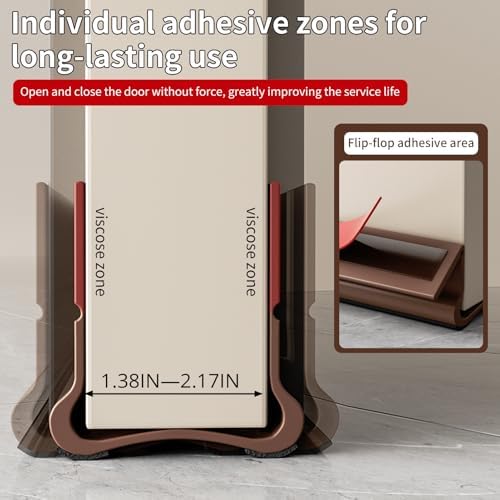 VI IN POPO 366 Inch Door Draft Stopper Free Cutting Length Brown