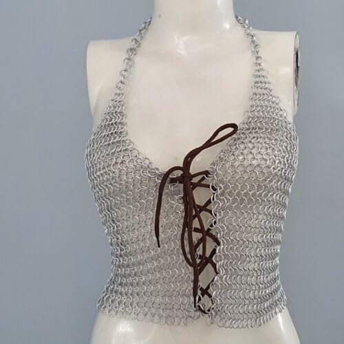 Medieval Chain Mail Top Fantasy Cosplay Costume