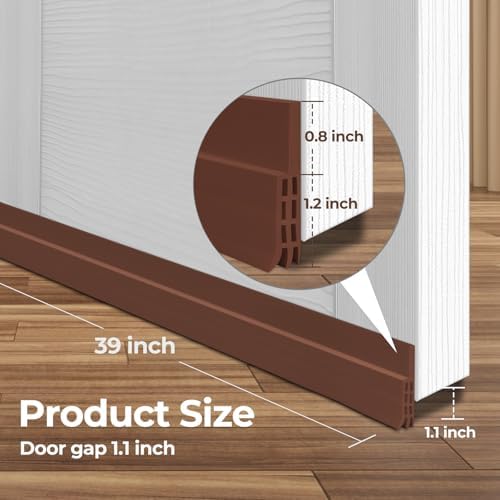 Ohuhu Under Door Draft Stopper Seal Strip 394 In x 335 In