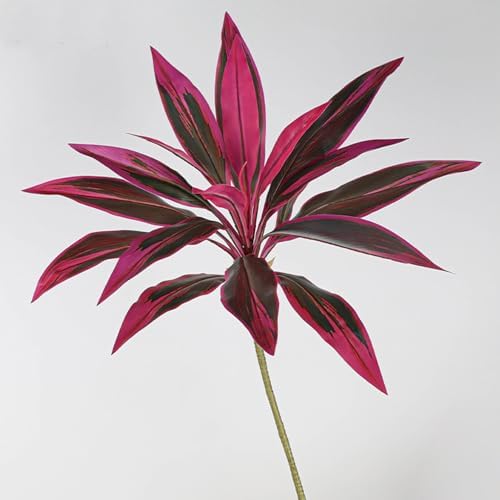 2Pcs Artificial Cordyline Red Plants for Home Office Decor