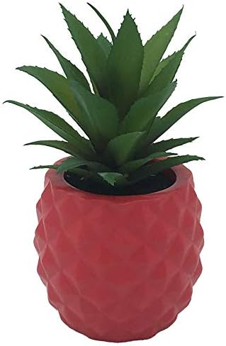 Artificial Pineapple Plant Pot Decor - Red