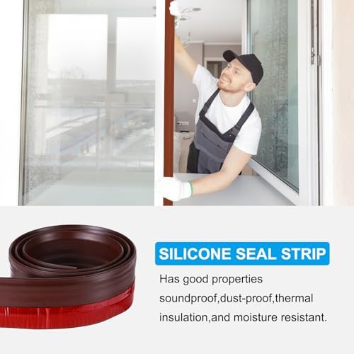 PATIKIL Door Draft Stopper 33FT Silicone Under Door Seal