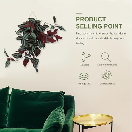 VOSAREA Artificial Hanging Plants Wandering Jew Garland