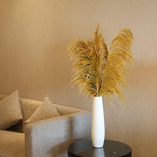 Gold Yellow Pampas Grass 4Pcs Rustic Decor for Living Room