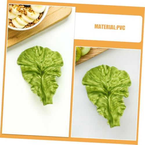 STOBAZA 6pcs Realistic Artificial Lettuce Leaves Decor