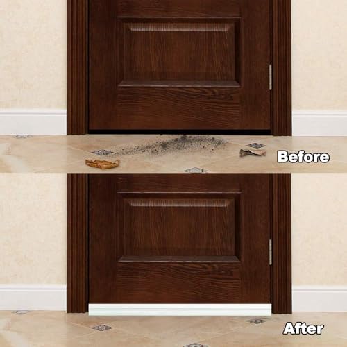 33 Inch Metal Door Seal Strip Noise Proof Draught Excluder Silver Custom Cut Fit