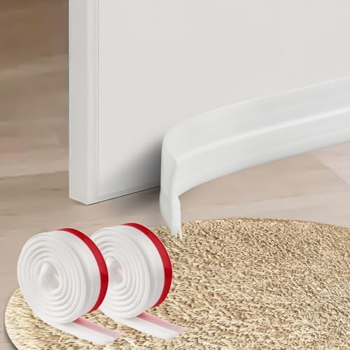 2 Pack Under Door Draft Stopper Weather Stripping for Cold Air and Noise Blocker