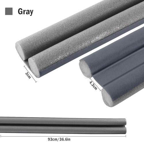 Under Door Draft Blocker 36 Inch Black Door Seal