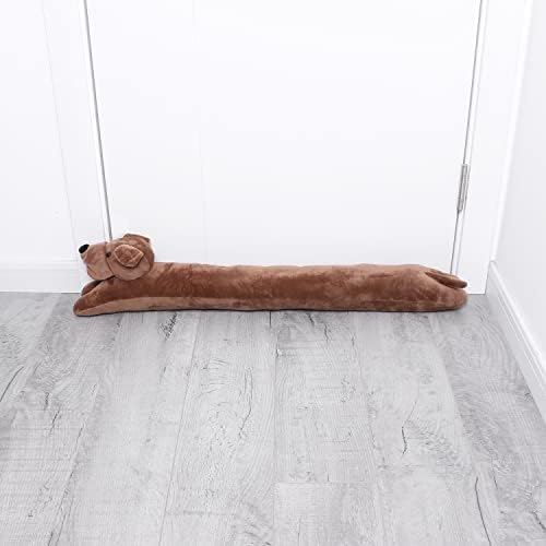 Cute Dog Door Draft Stopper 34 Inch Heavy Duty Decorative Soundproof Blocker