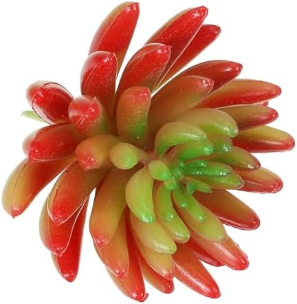 PATIKIL Red Artificial Succulent Plants Unpotted