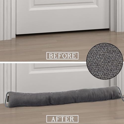 2Pack 36 Inch Door Draft Stopper with Glass Beads