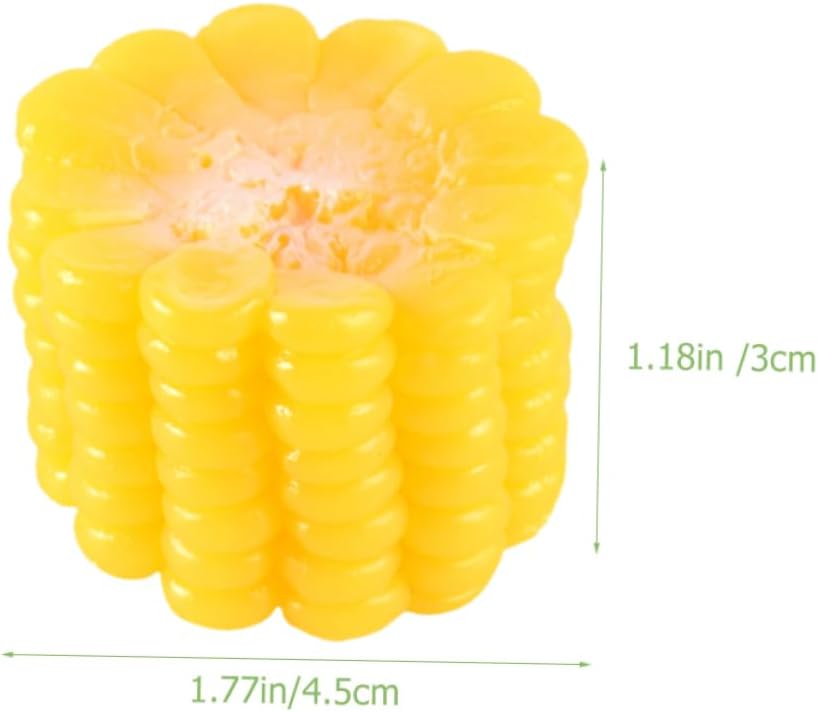 3pcs Realistic Corn Decor Models for Home Kitchen Display and Educational Use