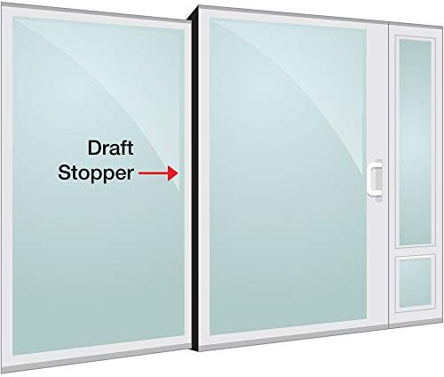 Dragon Pet Door Sliding Draft Stopper 81 in White