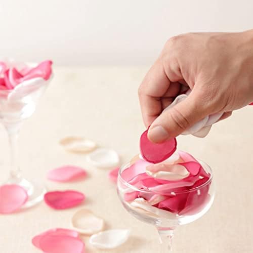 DJBM Silk Rose Petals 200PCS Ivory Wedding Decor