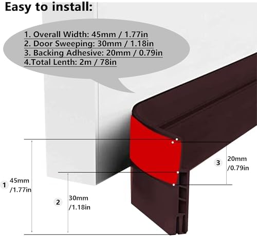 DOHUG Under Door Draft Stopper 39 Inch Door Blocker
