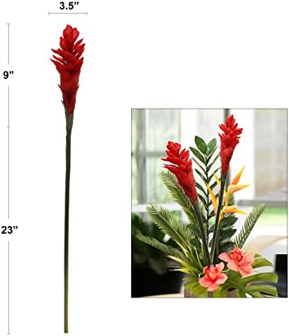 Larksilk 32 Inch Ginger Red Artificial Plant