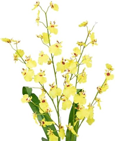 Northlight 235 Inch Yellow Artificial Oncidium Orchid