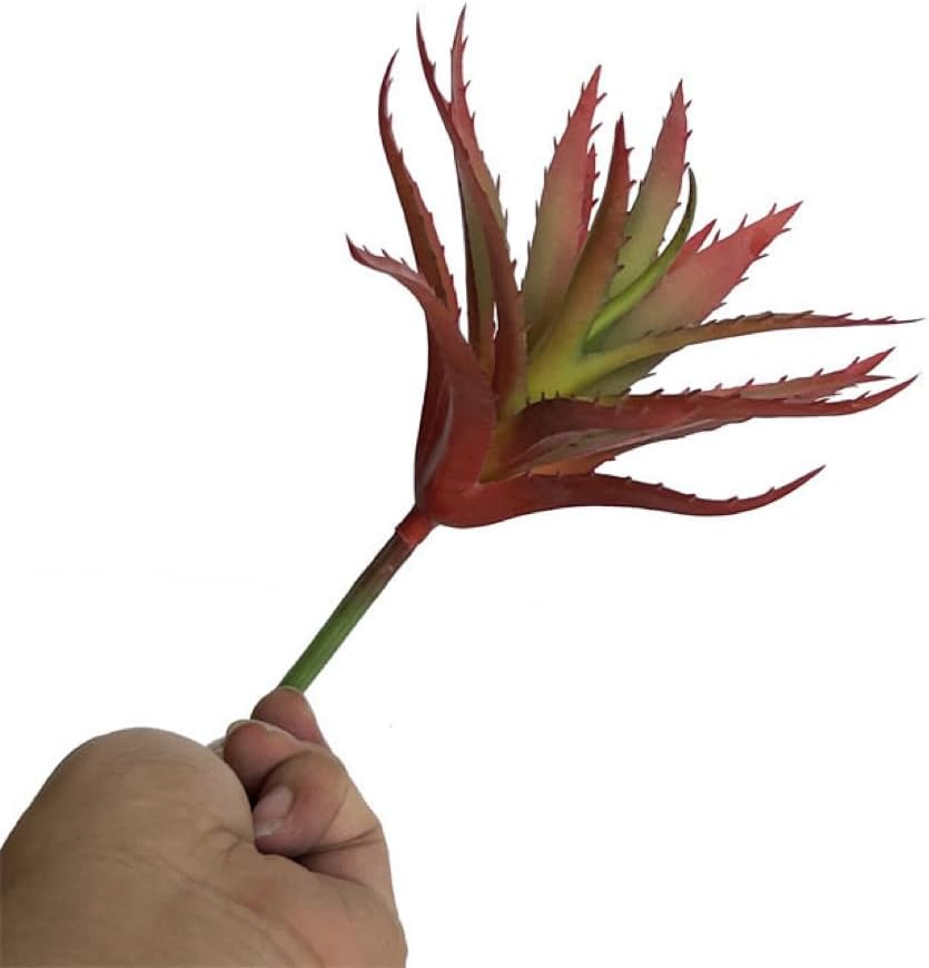 Red Artificial Aloe Succulent Plant