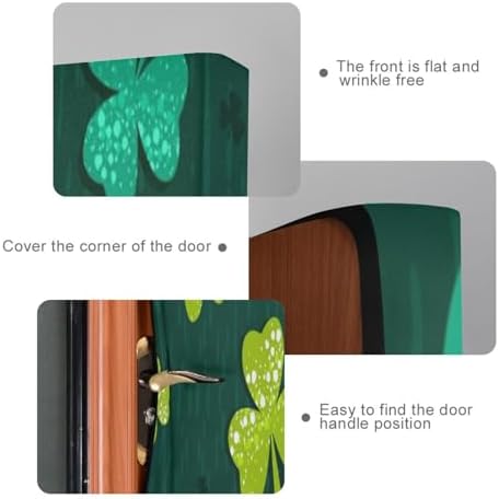 Susiyo Green Golden Shamrock Halloween Door Cover