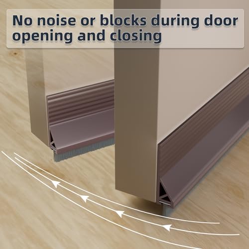 39 Inch Door Sweep with Brush and Silicone Seal