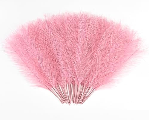 U-LIAN 36PCS Pink Artificial Pampas Grass Decor