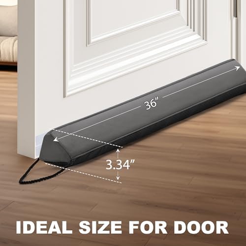 UUYUUY Grey Triangular Draft Stopper for Door and Window