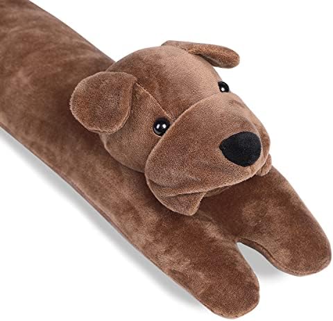 Cute Dog Door Draft Stopper 34 Inch Heavy Duty Decorative Soundproof Blocker