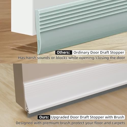 39 Inch Under Door Draft Stopper with Brush