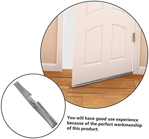 PRETYZOOM Door Bottom Draft Stopper Seal Flexible Noise Blocker for Bedroom Interior Exterior Doors Compact Gray Design