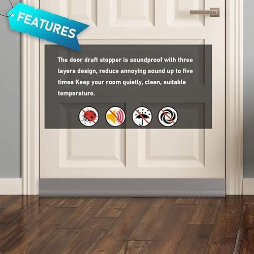 FLEXMAN Door Draft Stopper 362in Multifunctional Weather Sealing for Doors and Windows