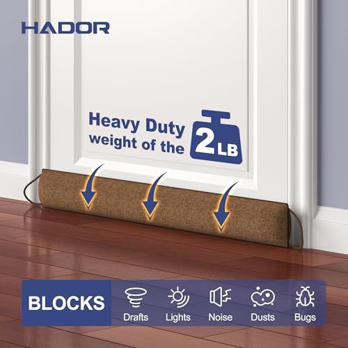 HADOR Door Draft Stopper 36 Inch Brown