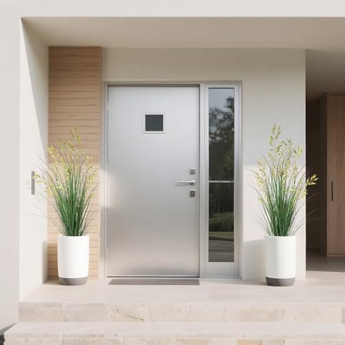 Silk Plants 2Pcs Tall Artificial Grass in Pot Decoration