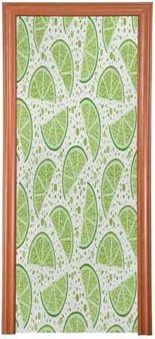 Susiyo Green Limes Halloween Door Cover Stretch Fabric Decor