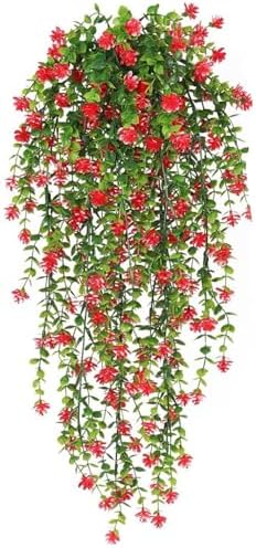 Fake Hanging Plants Artificial Eucalyptus Pothos Vines Greenery for Wall Living Room Garden Decor