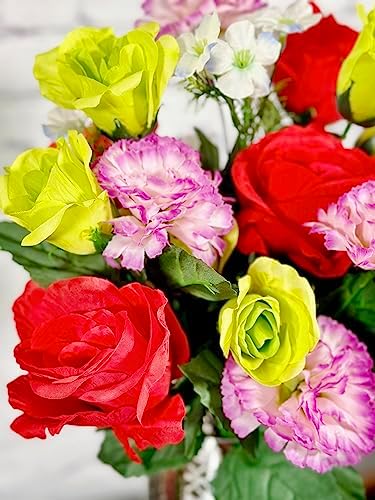 Admired By Nature Spring Artificial Flowers Bouquet Set