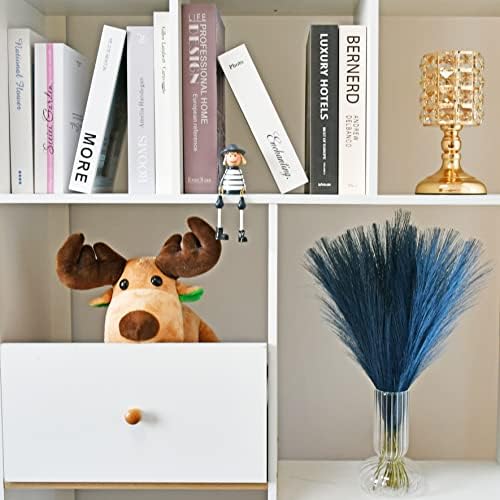 Mandys Blue Silk Pampas Grass Bouquet 20 Stems