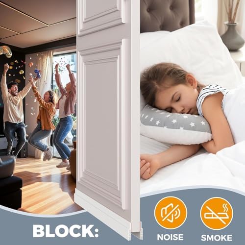 2 Pack Door Draft Stopper Weather Stripping Door Seal Silicone Material 2 W x 39 L