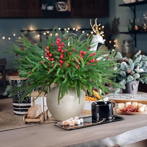 Norfolk Pine Branches 12pcs Artificial Christmas Garland