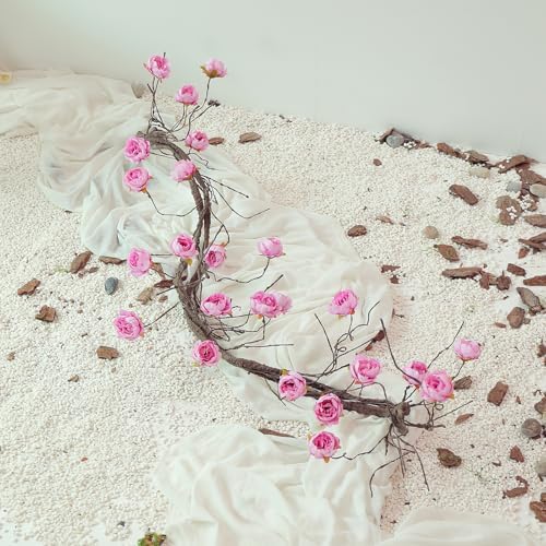300cm Large Flexible Artificial Tree with Peony Flowers for Wedding and Christmas Decor