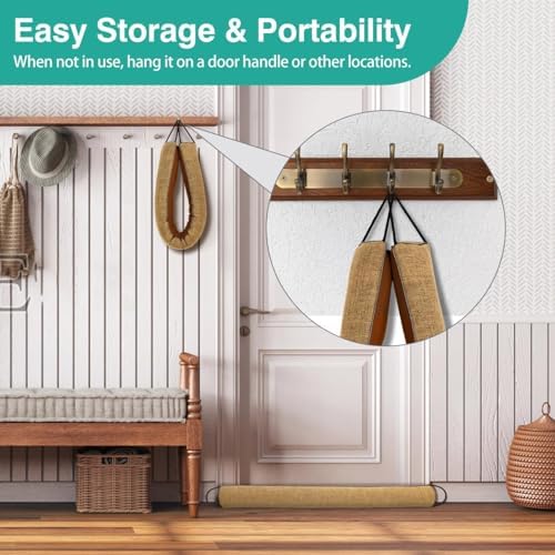 Lewondr Door Draft Stopper 36 Inch Triangle Design
