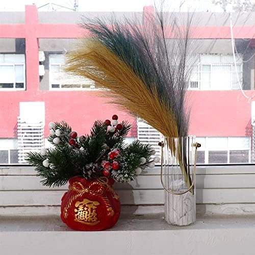 Generic Artificial Grass Dried Reed Flower Bunch Ivory 44cm Home Decor