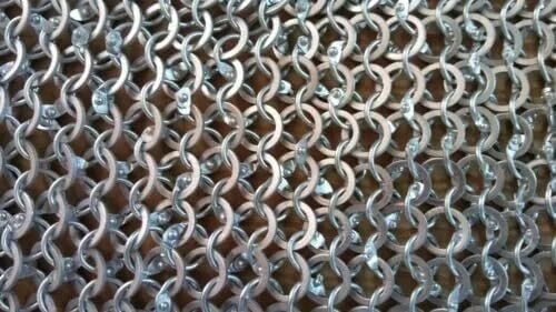 Round Riveted Warser Coif Medieval Hood Chainmail Vest