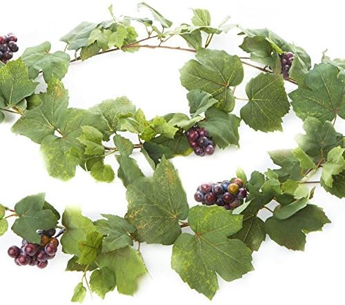 Factory Direct Craft Artificial Tuscan Garland with Grapes - 6 Feet Long