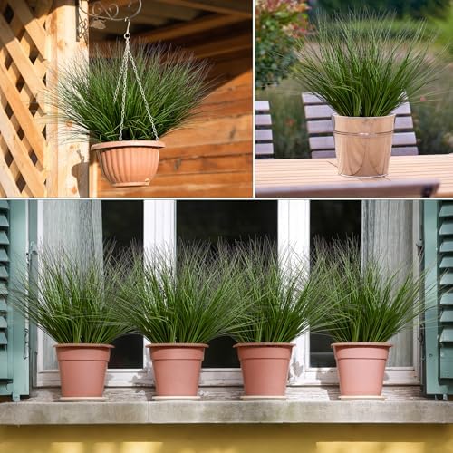 48PCS Artificial Wheat Grass Plants for Indoor and Outdoor Decor