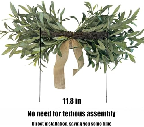 24 Inch Artificial Olive Floral Swag Wall Decor 2Pcs