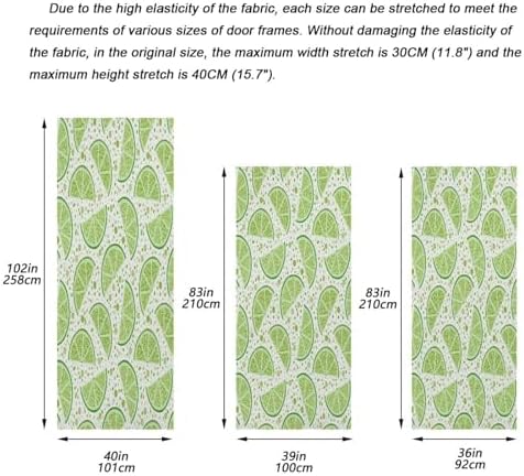 Susiyo Green Limes Halloween Door Cover Stretch Fabric Decor