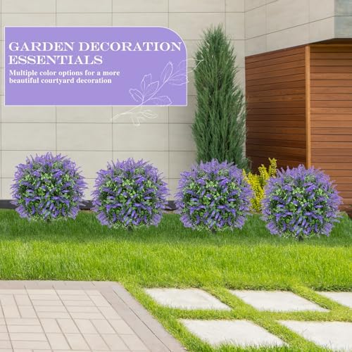 23 Inch Set of 2 Artificial Boxwood Topiary with Sunflowers for Outdoor Decor