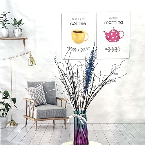 Pursuestar 6Pcs 75cm Artificial Willow Branches with Bendable Wires for DIY Crafting