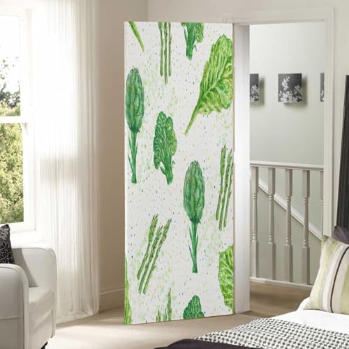 Susiyo Fresh Green Vegetables Halloween Door Cover